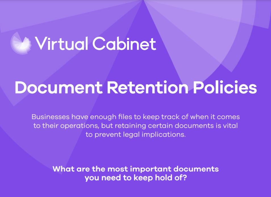 A Guide To Document Retention Policies   Info Graphic Snip 